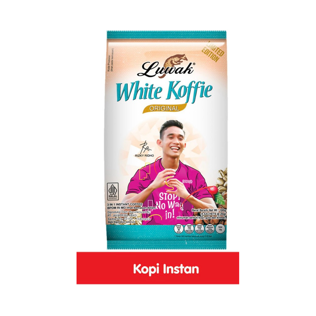 

LUWAK WHITE KOFFIE ORIGINAL 9 pcs x 20 gr