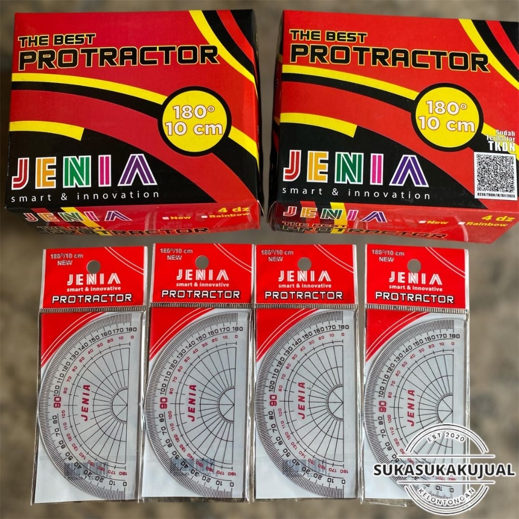 

(12pcs)penggaris busur jenia tebal