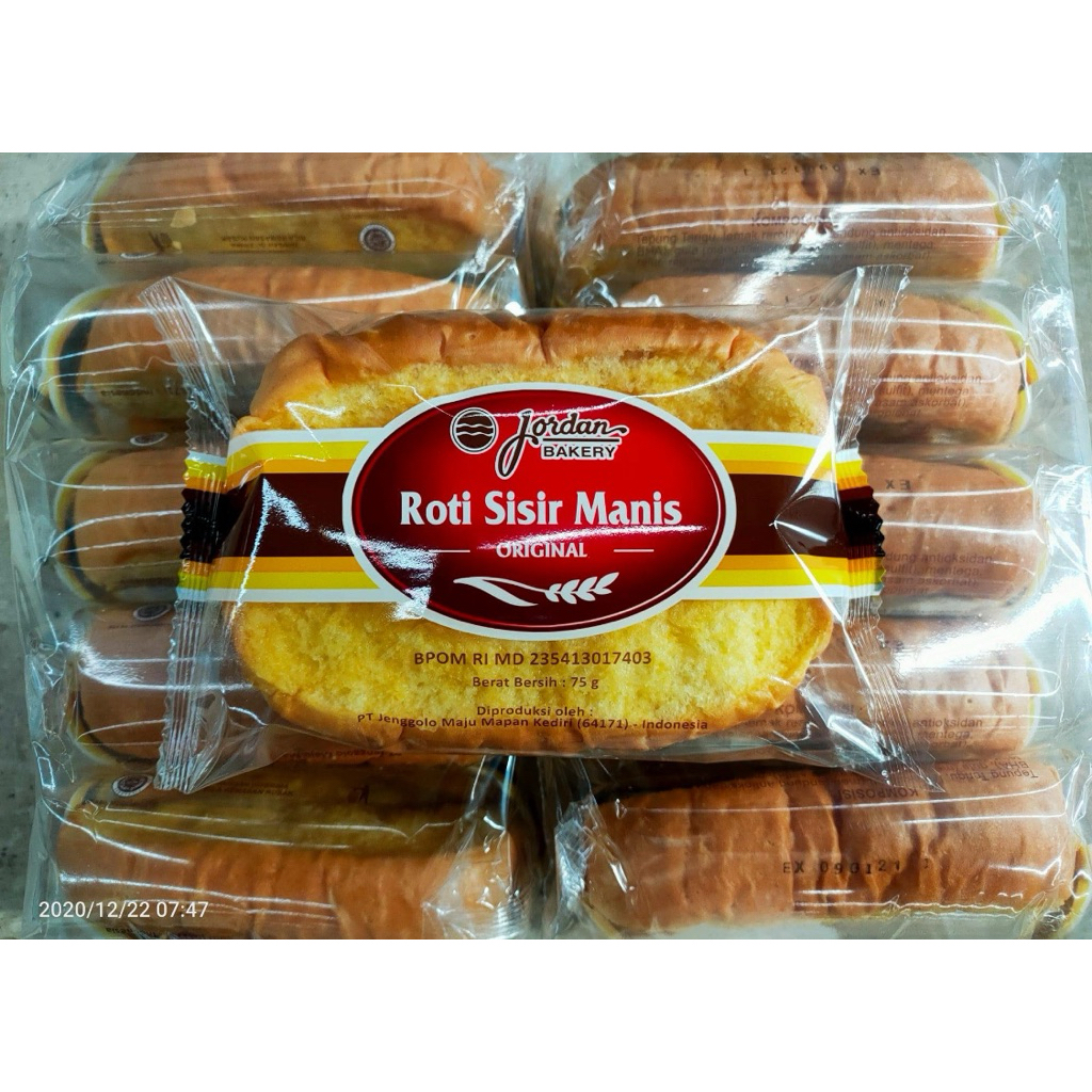 

Roti Sisir Jordan Bakery 1 paket isi 5pcs