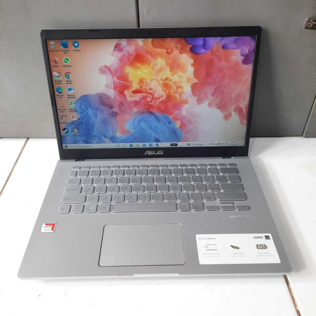 LAPTOP SECOND,Laptop Asus M409BA, Amd A4-9125, Amd Radeon R2 Graphics, Ram 4/256Gb,Silver