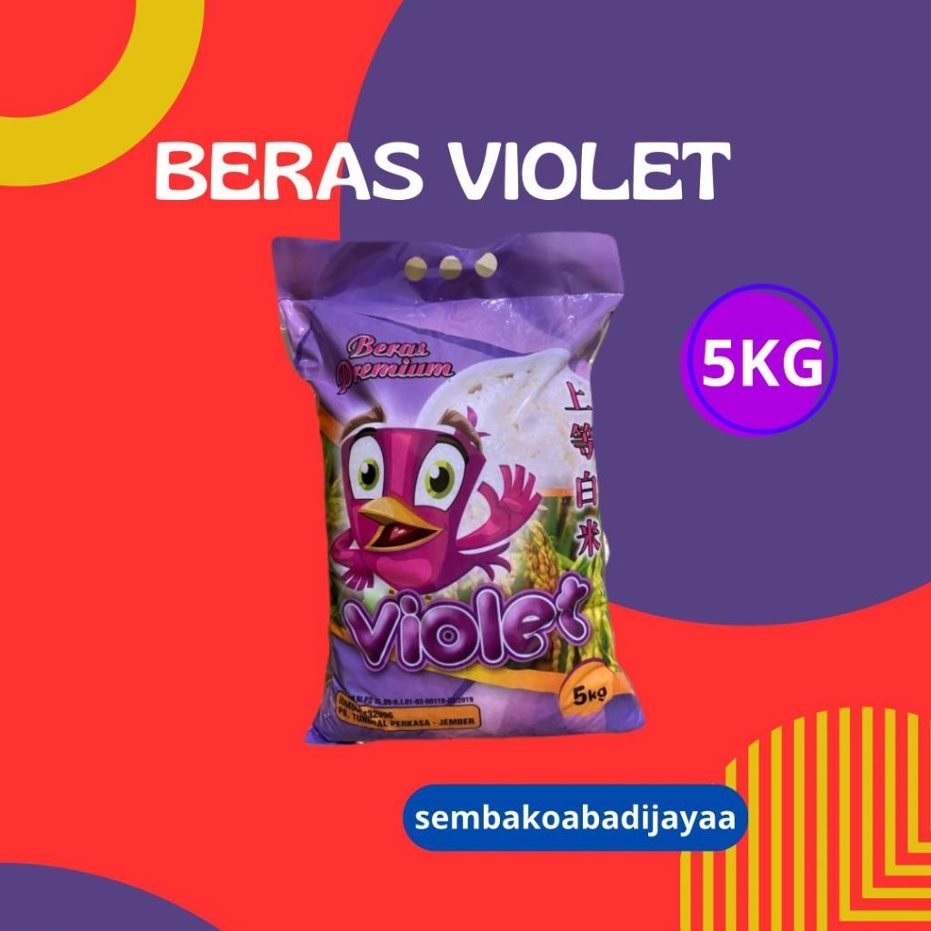 

Beras violet 5kg,sepabrik dengan pinpin,wangi,pulen