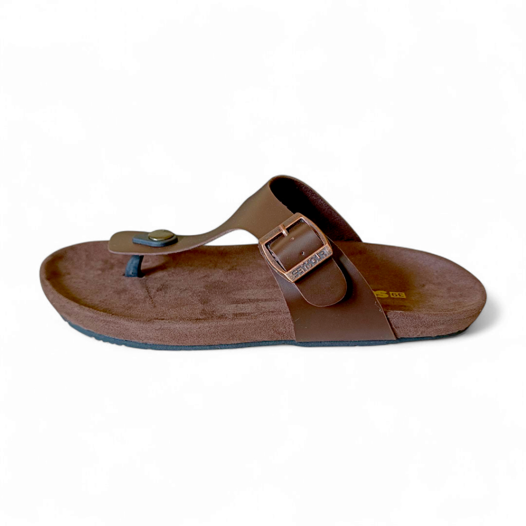 SEYMOUR  - Easton Dark Brown Sandal Pria