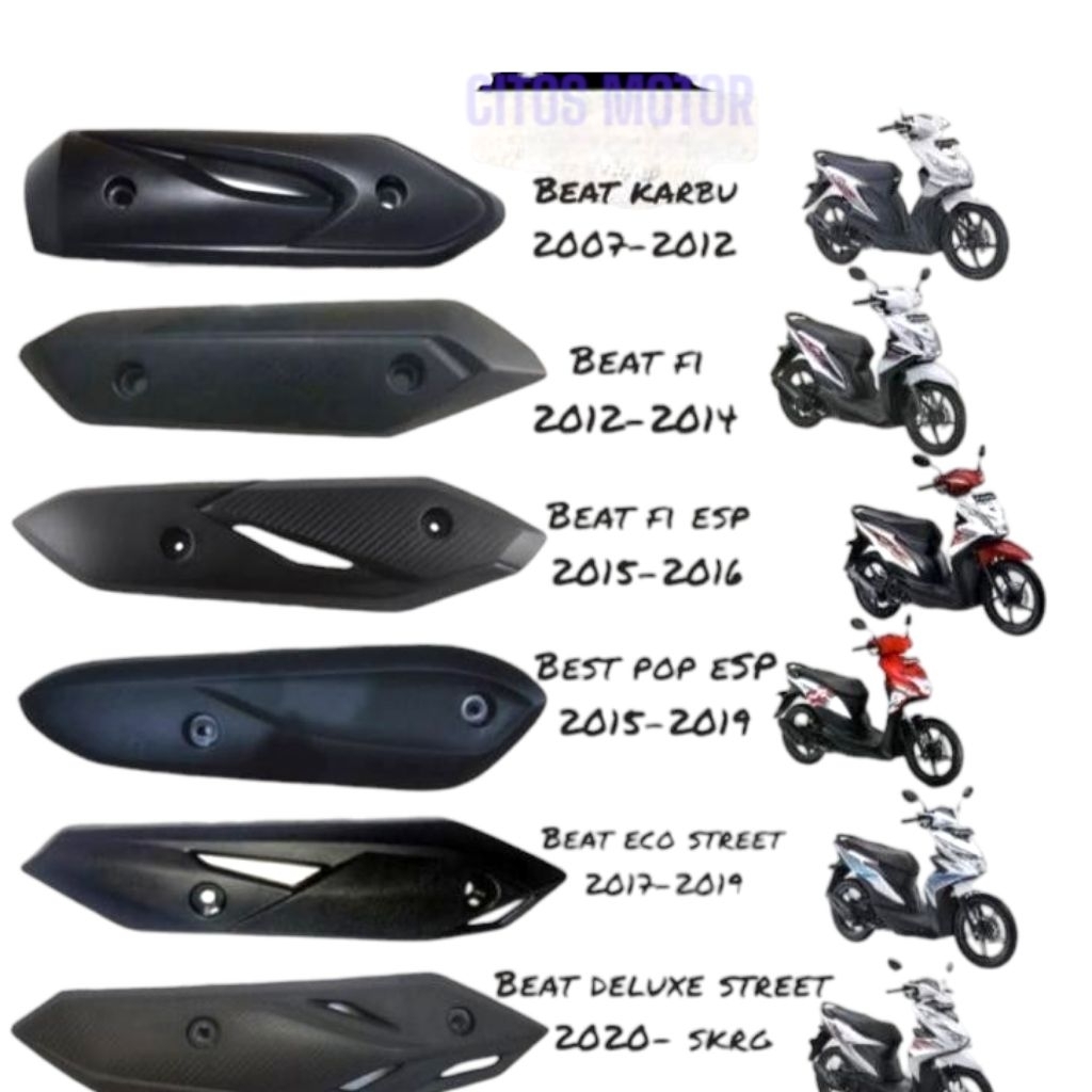 TUTUP KNALPOT HONDA BEAT