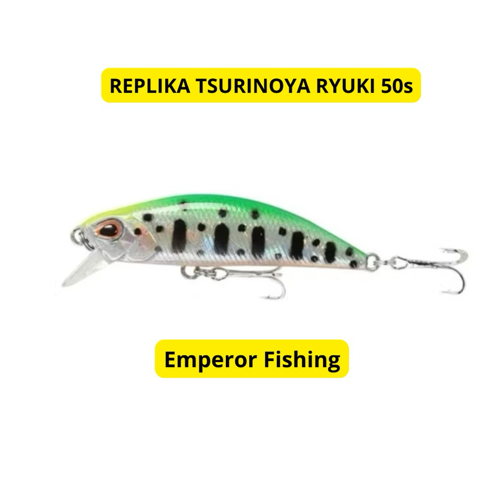 MINNOW SINKING KILLER 6gr REPLIKA TSURINOYA RYUKI DAN REPLIKA KING OF LURE, GOOD ACTION & SHINY BODY