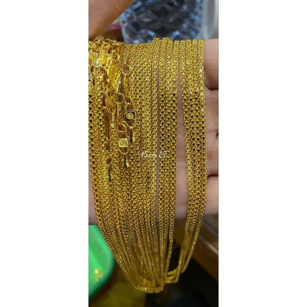 Kalung Nori Dobel Koin Asli 99 Lapis Emas 24k