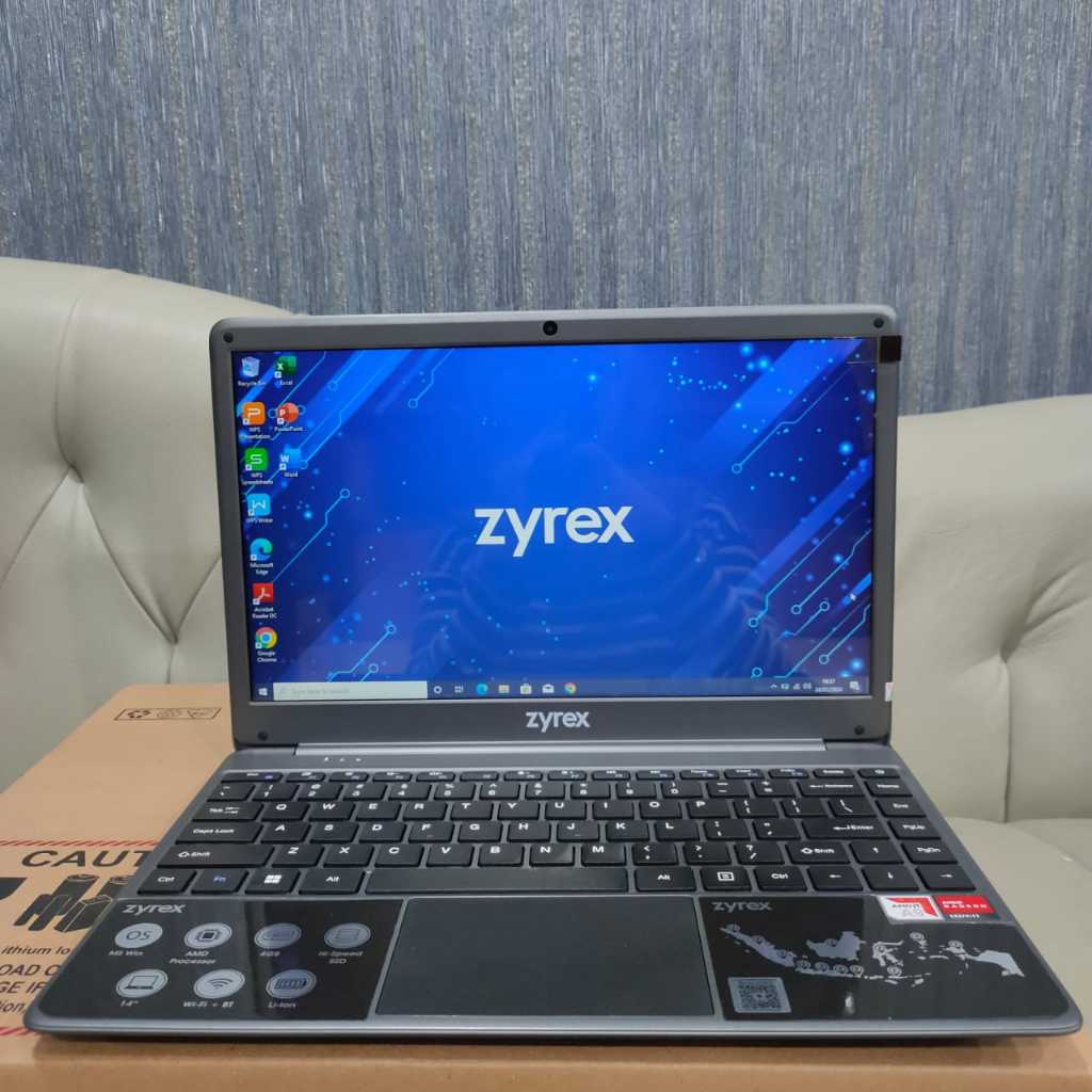 LAPTOP SECOND,Laptop Zyrex Kintamani ASXU, Amd A9-9400, Gen 7Th,Grey