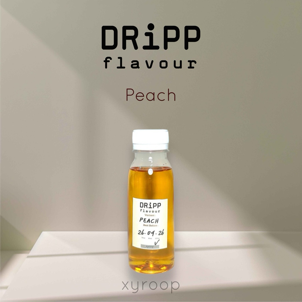 

Dripp Peach Syrup Repack Original 30ml 50ml 100ml