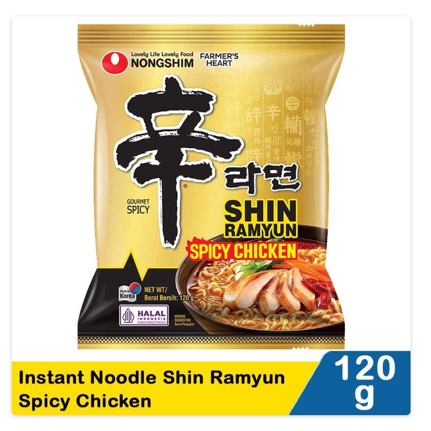 

nong shim instant noodle shin ramyun spicy chicken 120g