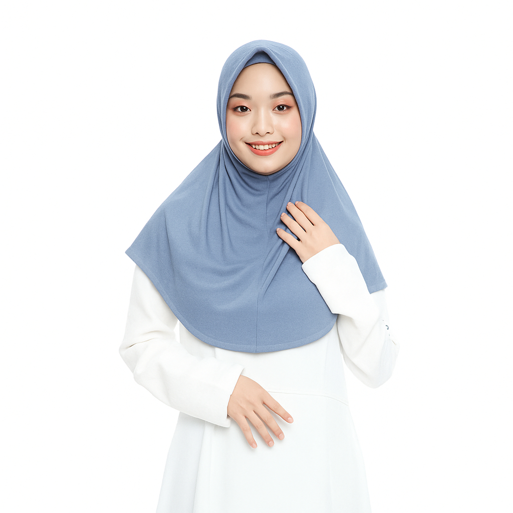 hijab hamidah bergo ped tebal ukuran L