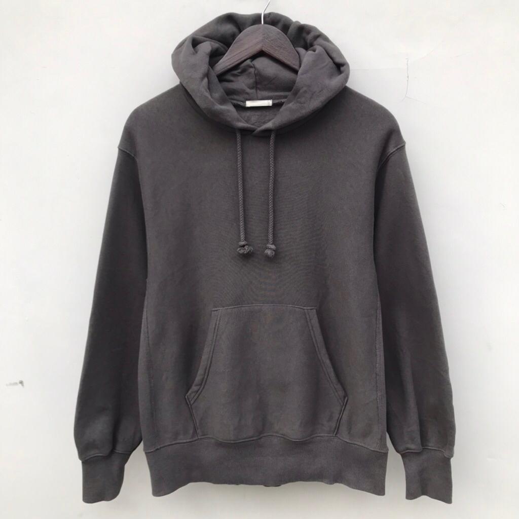 Jaket Pullover Hoodie by Gu Uniqlo Heavyweight Big Sweat Jacket Gray Small