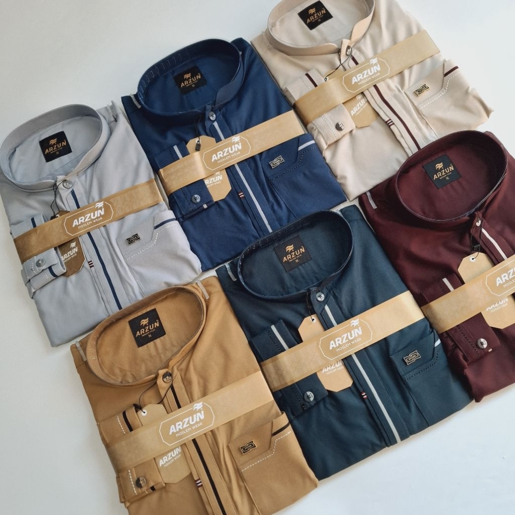 koko Arzun lengan panjang koko model terbaru Arzun fashion muslim