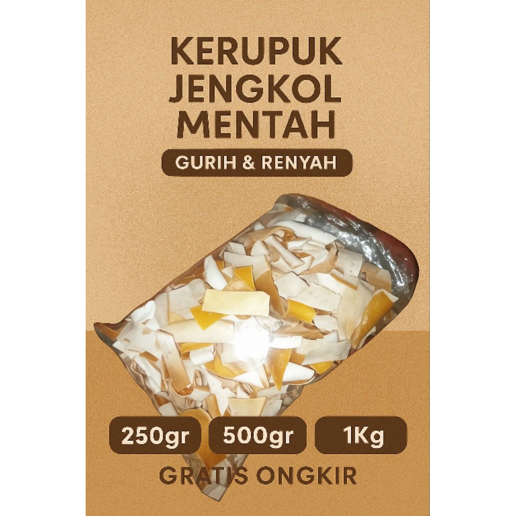 

Kerupuk Jengkol Mentah Terlaris – Premium Padang, 250gr-1Kg | Murah & Free Ongkir