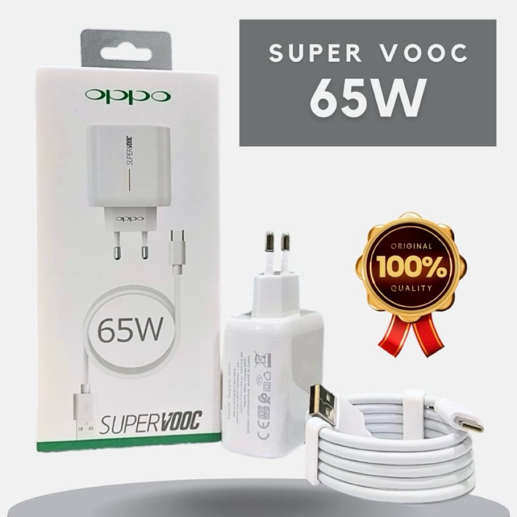 Casan Oppo 65W Supervooc Tipe C / Charger Oppo 65W Tepsi