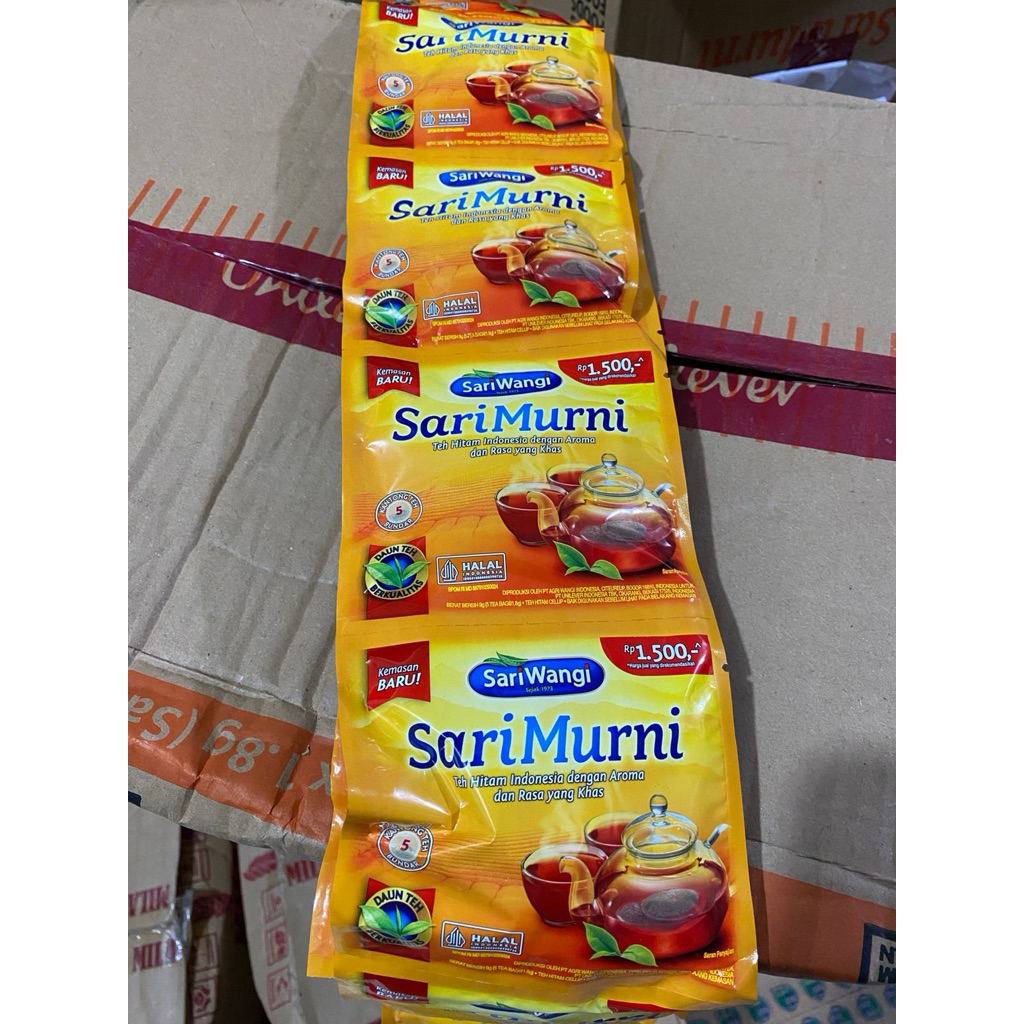 

TEH SARI MURNI SASET RENTENGAN 1 renteng isi 12