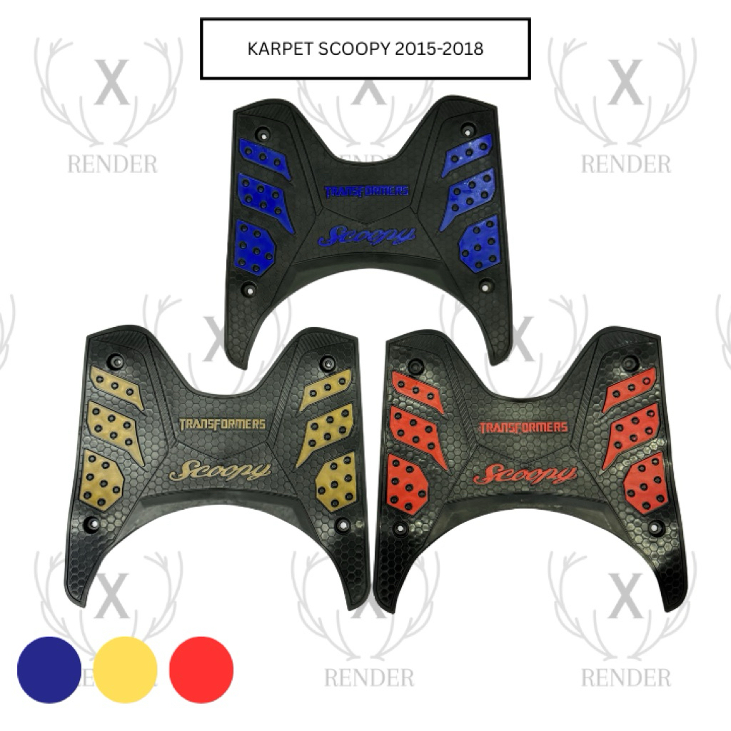KARPET SABLON MOTOR SCOOPY FI SCOOPY 2015-2018 PIJAKAN ALAS KAKI SABLON SCOOPY FI 2017 BORDES KARPET