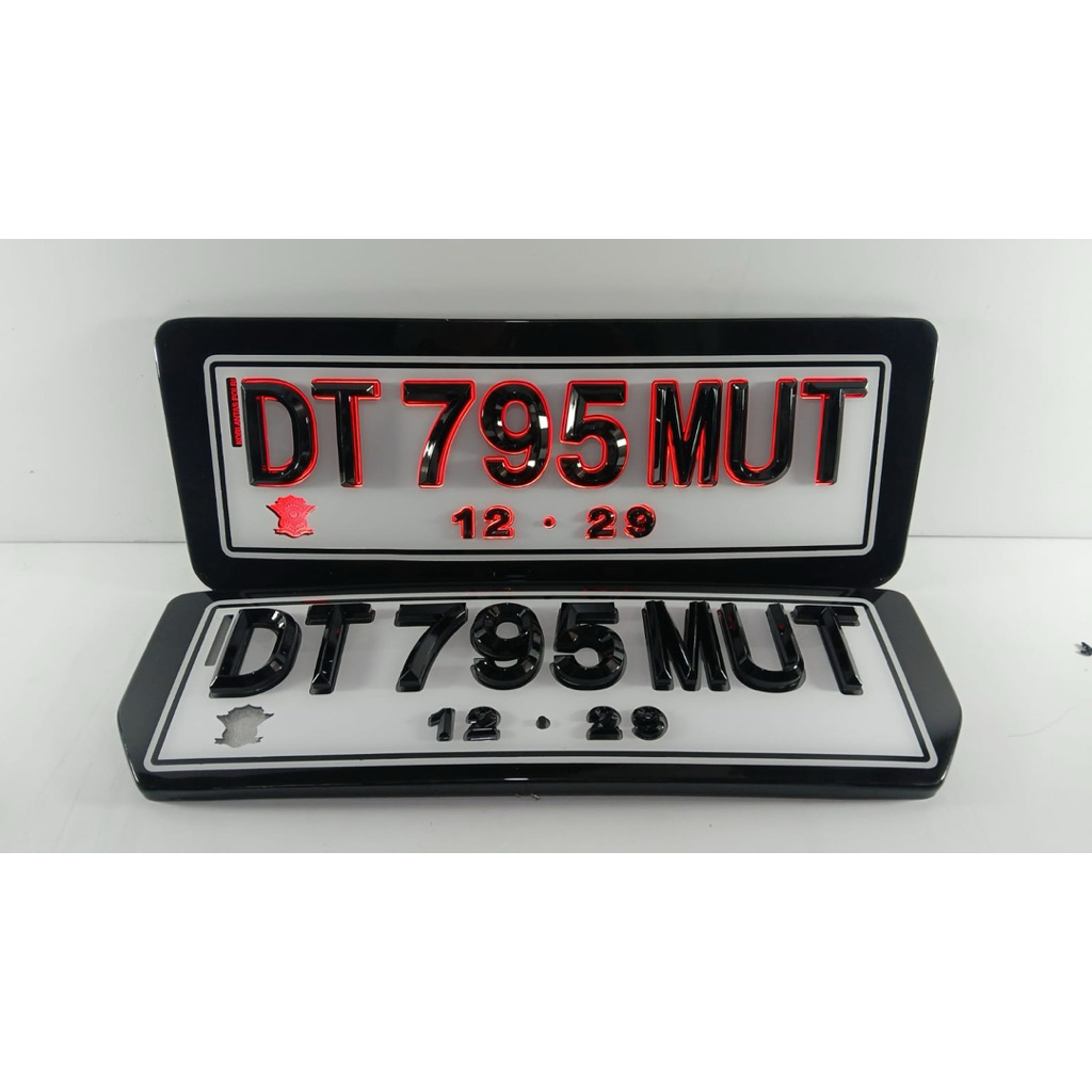 Plat Nomor Mobil Sultan mewah timbul import anti karat, plat nomor timbul mewah, plat nyala timbul s
