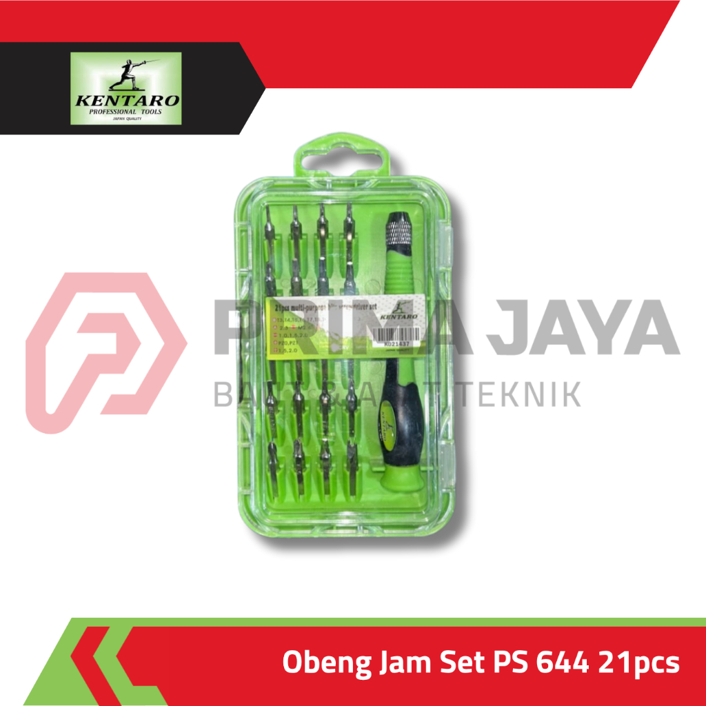 OBENG JAM PRESISI SET MINI / OBENG SERBAGUNA ELEKTRONIK 21 PCS KENTARO