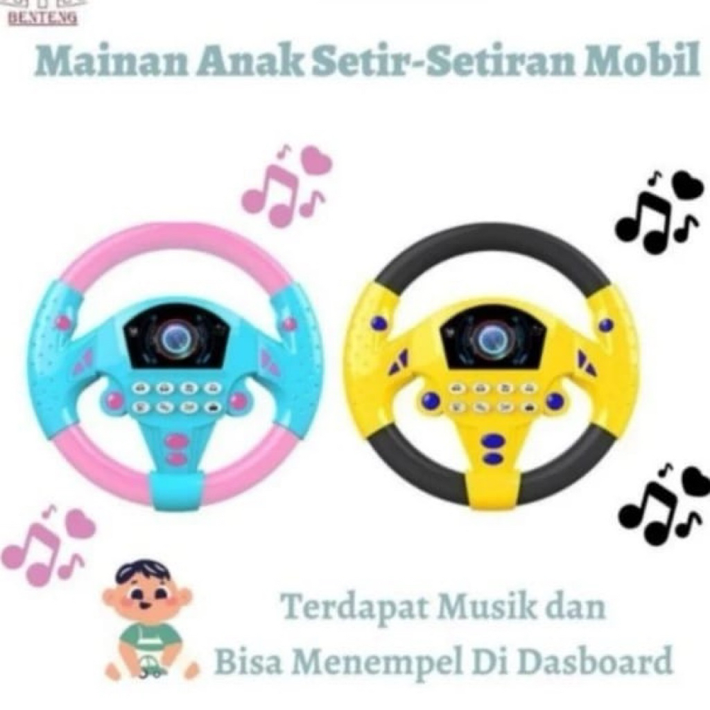 1083 Mainan Setir Mobil Anak/Mainan Setir Mobil Anak Setiran Edukasi/Mainan Setir Mobil