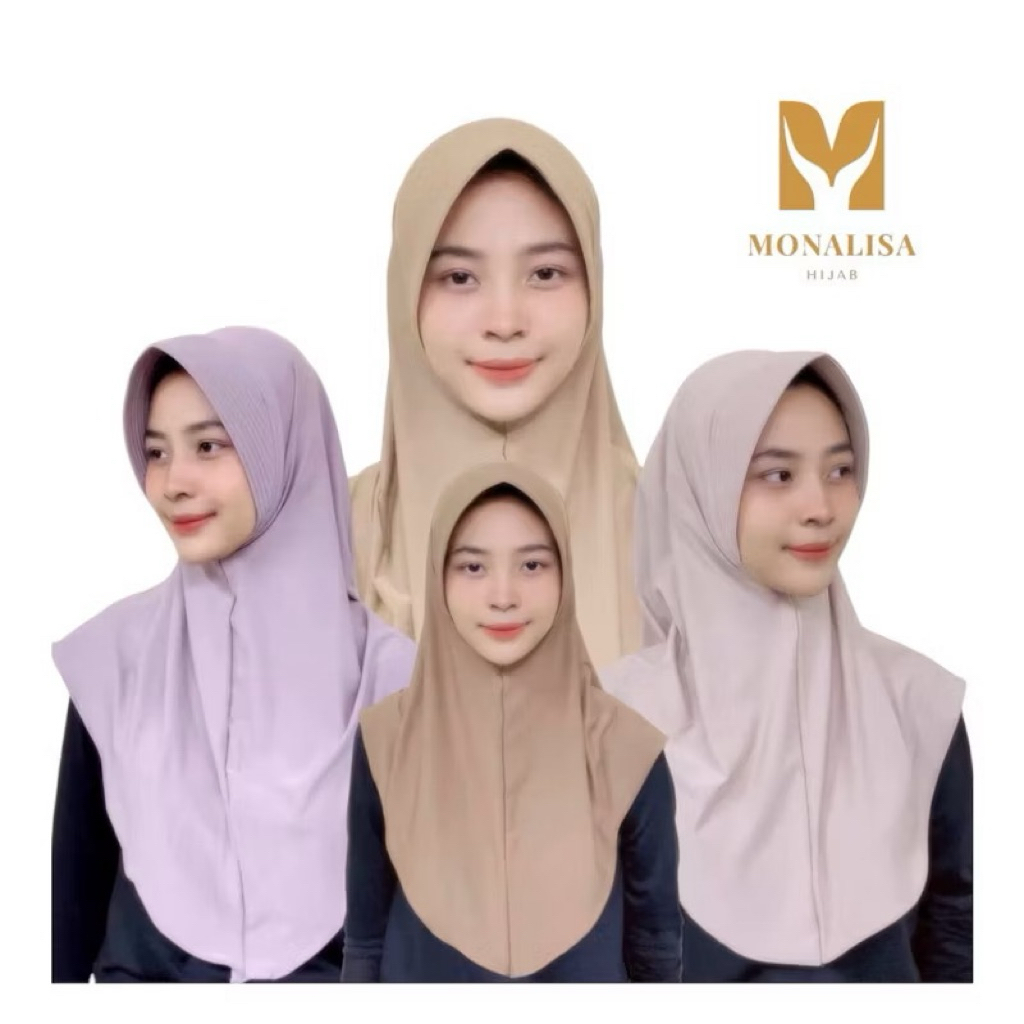 AAN COLLECTION-Hamidah oval jery/bergo Hamidah oval jery