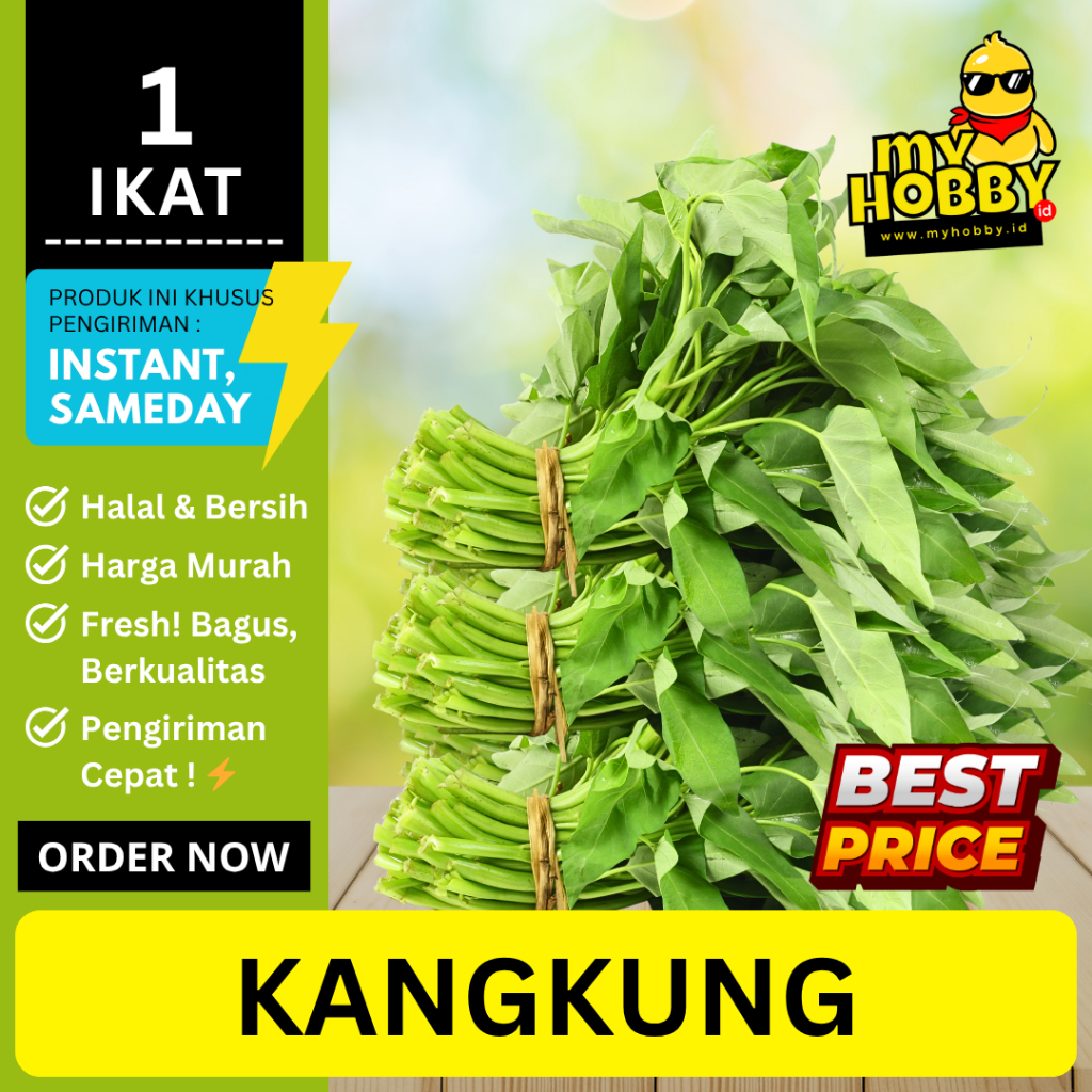 

Kangkung Segar Baru Dipetik 1 Ikat! Sayuran Hijau Kaya Serat, Vitamin, & Mineral. Bagus Murah Fresh!
