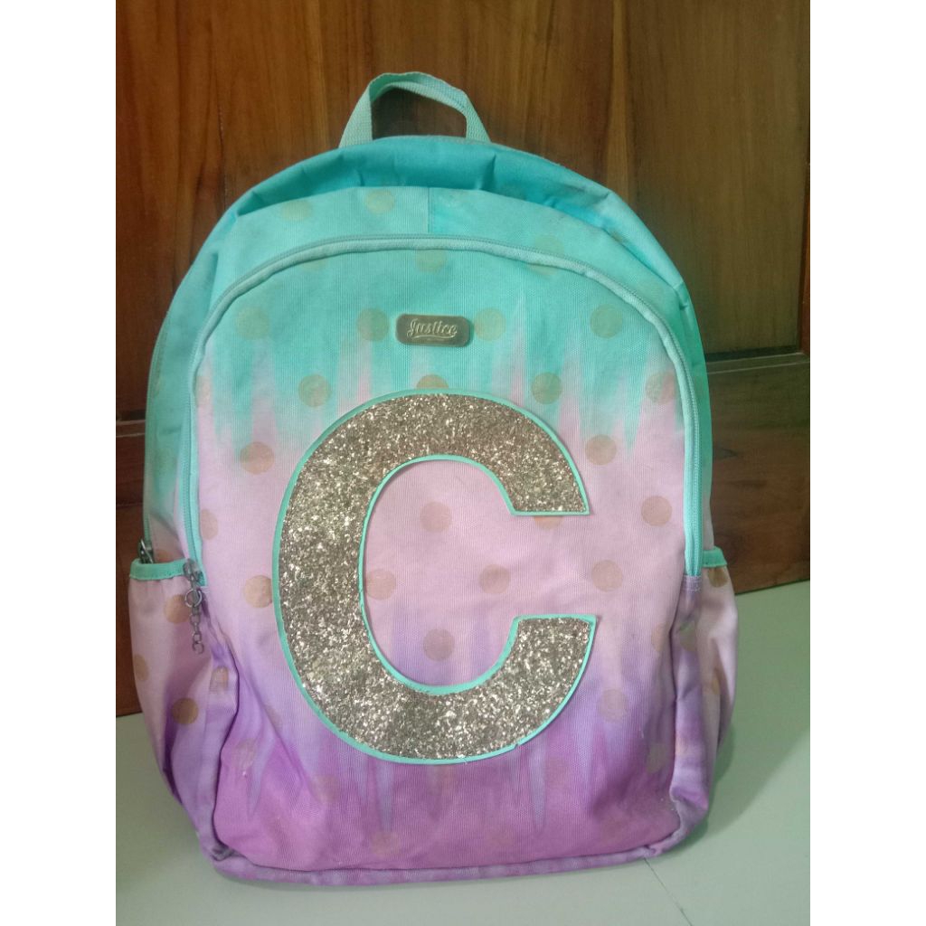 Justice Backpack Initial (tas sekolah anak)