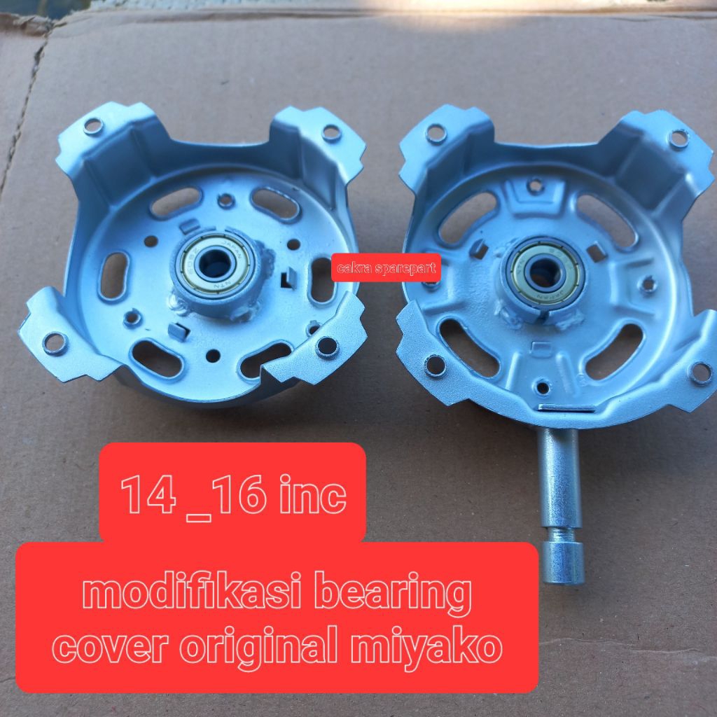 Cover atau batok dinamo kipas angin miyako 16 inc modifikasi bearing