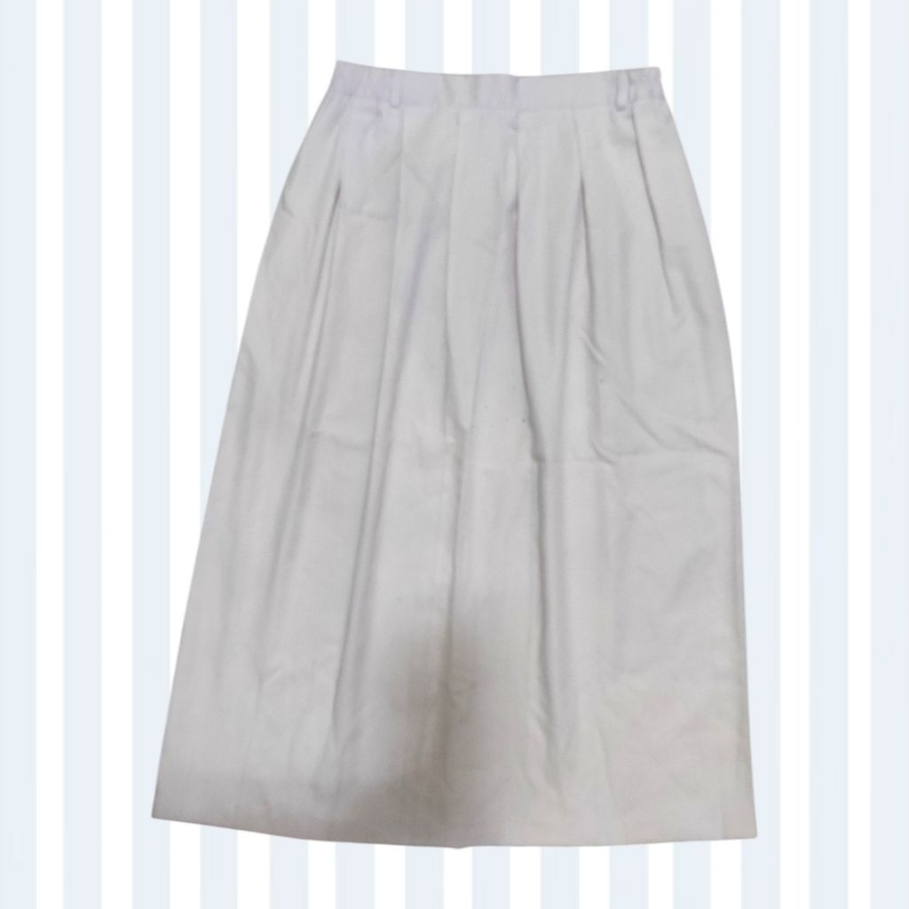(PRELOVED) BAWAHAN WANITA ROK PUTIH UNTUK SEKOLAH