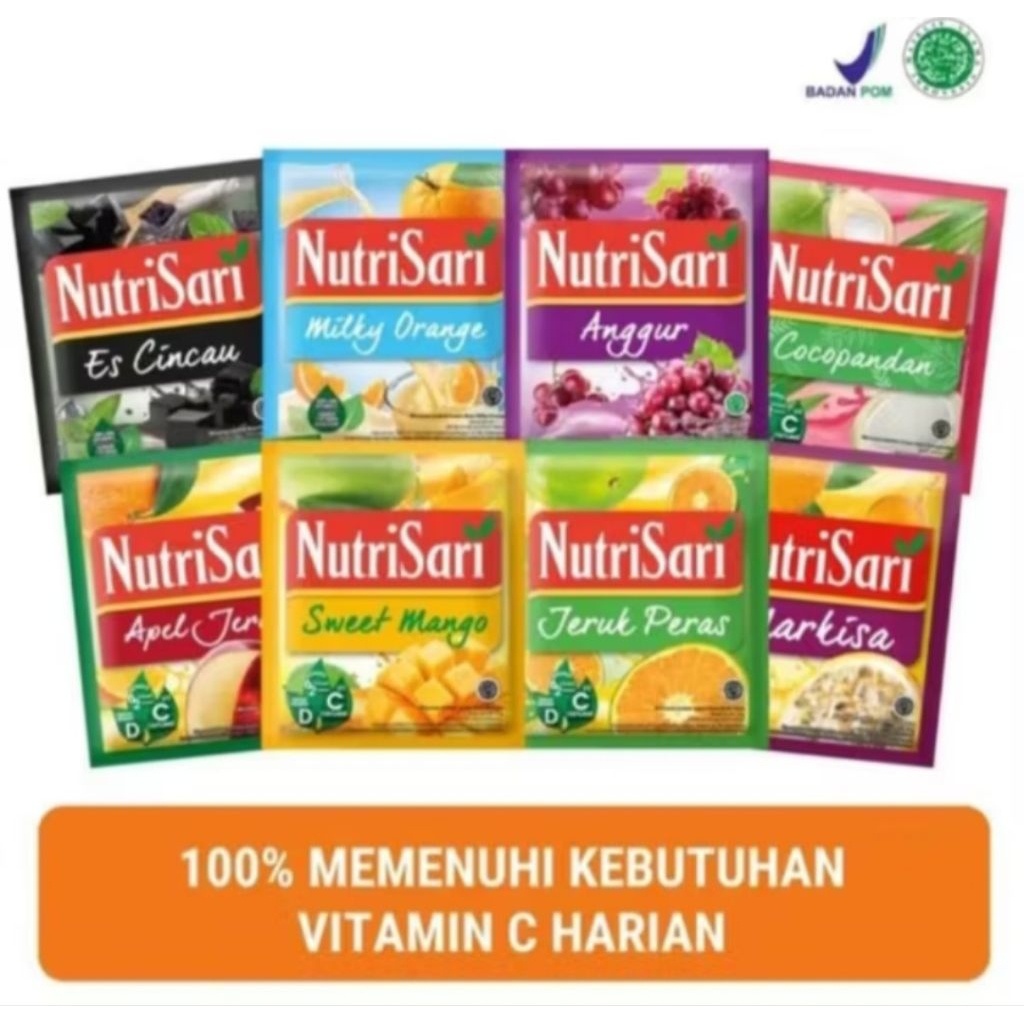

Nutrisari Berbagai Rasa 1 renceng ( 10 sachet )