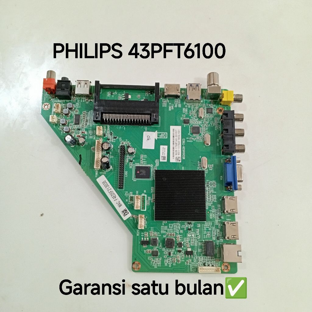MB TV PHILIPS 43PFT6100 MAINBOARD-MOTHERBOARD-MOBO-MODUL MESIN TV PHILIPS 43PTF6100
