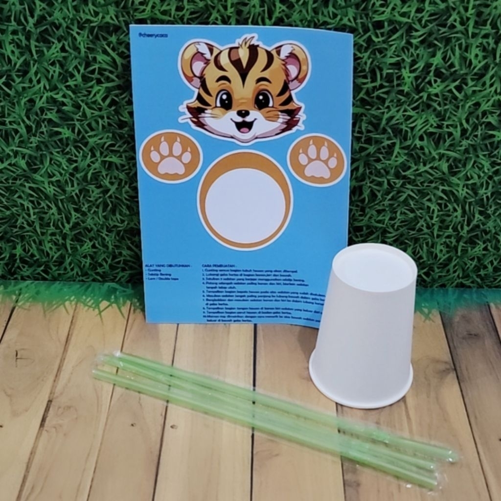 DIY Membuat Wayang Hewan dari Gelas Kertas