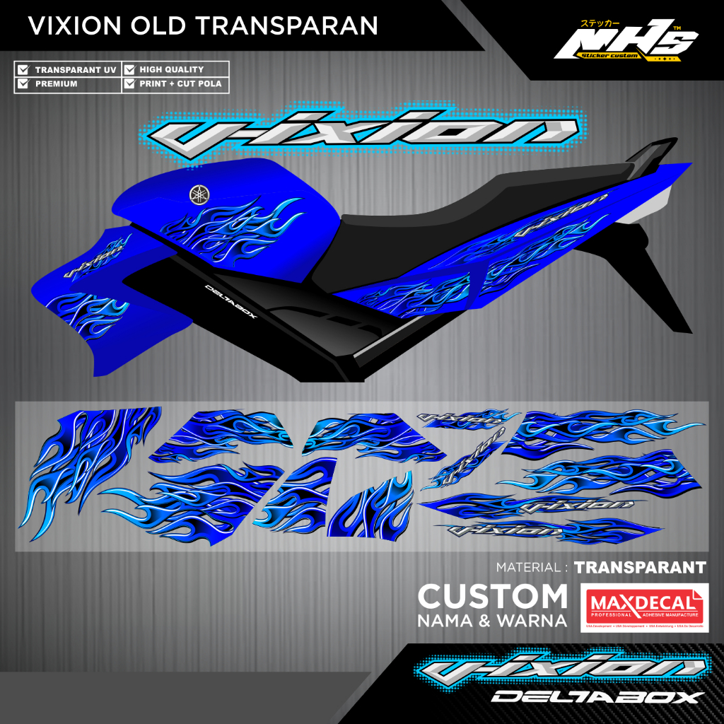 STRIPING VIXION OLD CUSTOM API TRANSPARAN MAXDECAL PREMIUM