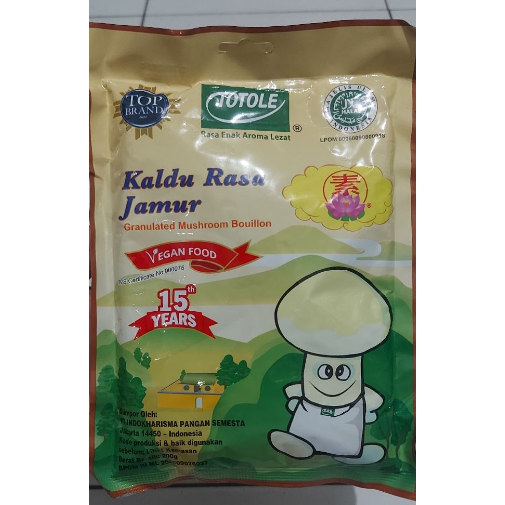 

Kaldu Jamur TOTOLE 200gr HALAL exp panjang 2027