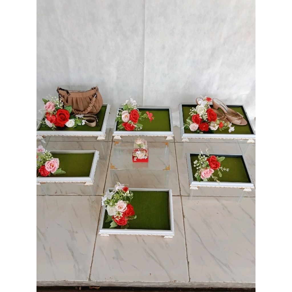 tempat parsel fremfiber 1 kotak isi 3pcs hantaran pernikahan/seserahan/lamaran