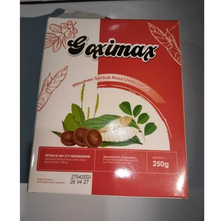 

SUSU GOXIMAX RASA UMBI GARUT UNTUK KESEHATAN LAMBUNG ATASI ASAM LAMBUNG DAN MAAG 100% ORIGINAL BPOM
