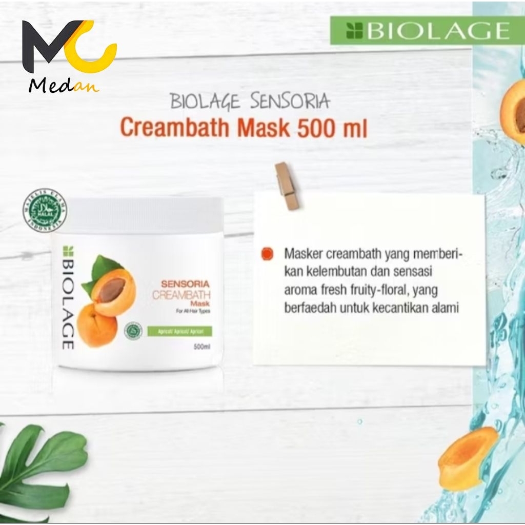 Matrix Creambath Sensoria Care Apricot 500ml Hair Treatment Rambut