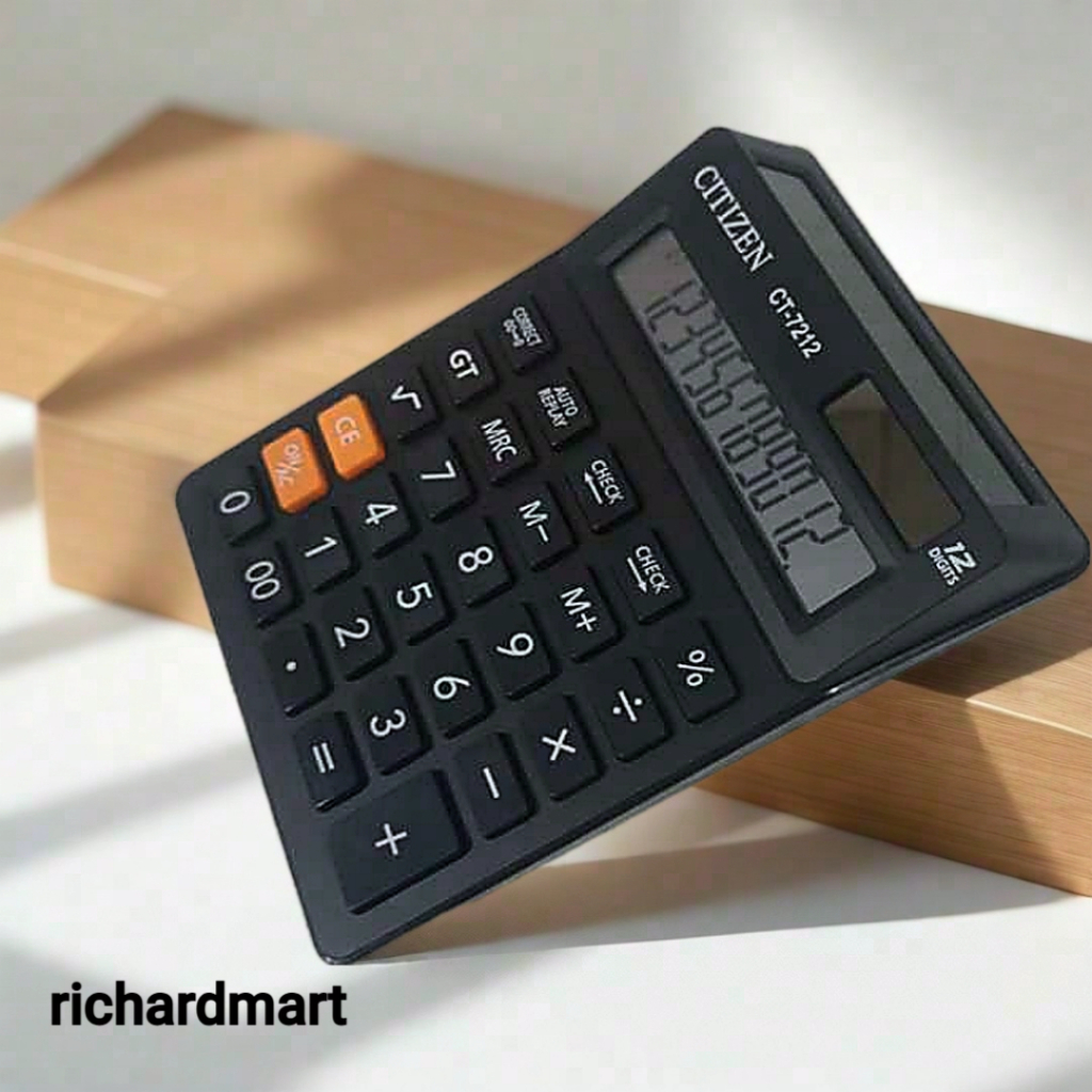 

kallkulator - calculator dagang 12 digit - 2 layar 7212