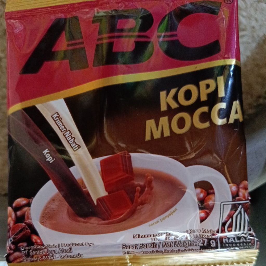 

KOPI ABC MOCCA RENCENG ISI 10 FULL NIKMAT