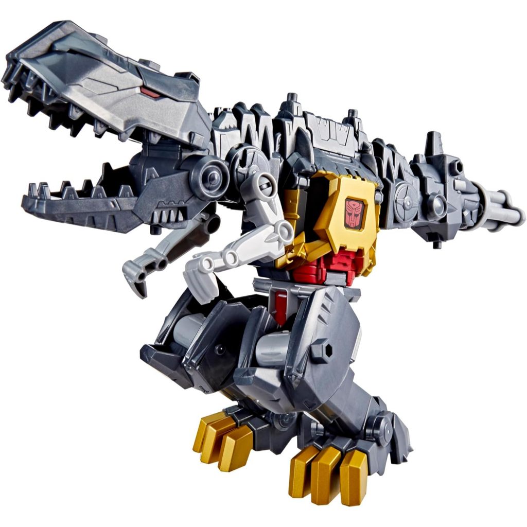 Transformers Cyberworld Grimlock Chomp & Battle 9-Inch Action Figure, Quick Change to Dino Mode, Rob