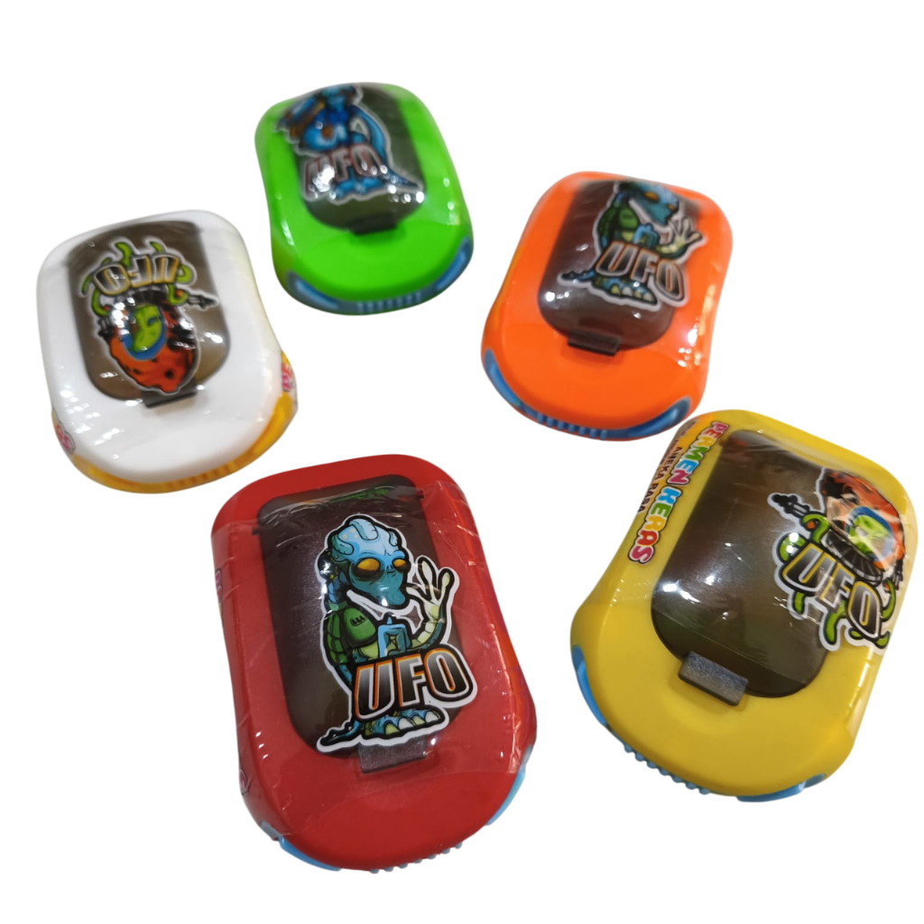 

Permen Mainan Mobil UFO Aneka Rasa Buah Viral