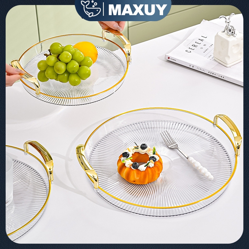 Nampan Set 3pcs/set untuk hiasan meja TudungSaji Nampan Mangkok Aesthetic  Piring Buah Rak Buah Aest