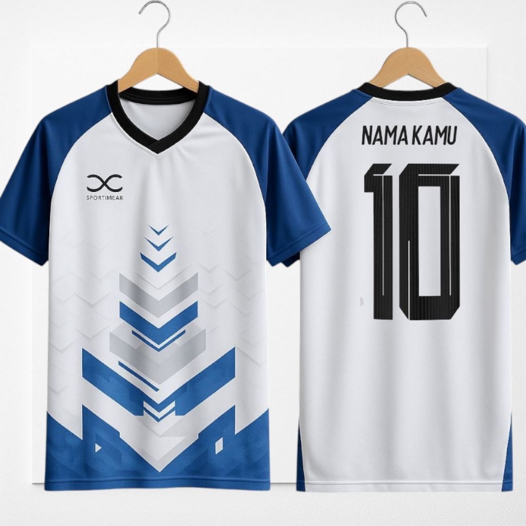 Satu Set Baju Olahraga pria Wanita  Setelan Jersey Futsal  Baju Voli Cewek 1 Set