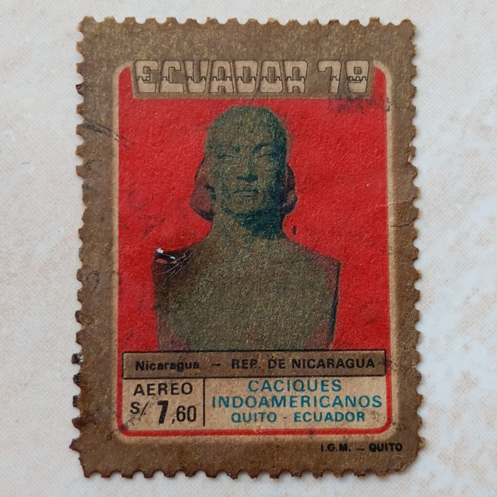 

Perangko Prangko Jadul Ecuador Ekuador American Indian Chiefs 1980 - YN2622