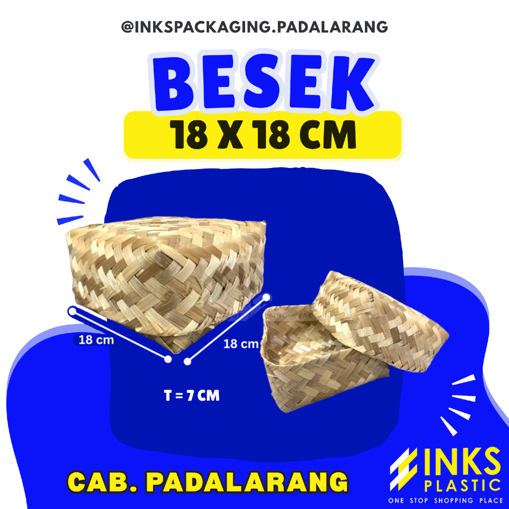 BESEK BAMBU 18 X 18