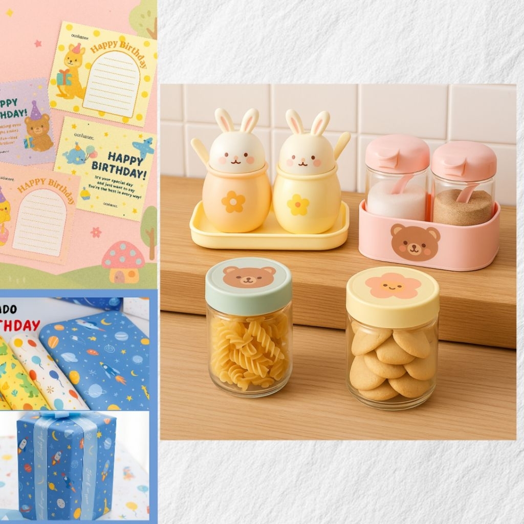 

Toples / Tempat Bumbu Lucu Mini Karakter — Wadah Dapur Estetik Kekinian | Hadiah/Kado/Hampers/Gift/Parsel/Souvenir/Bingkisan/Parsel/Paket