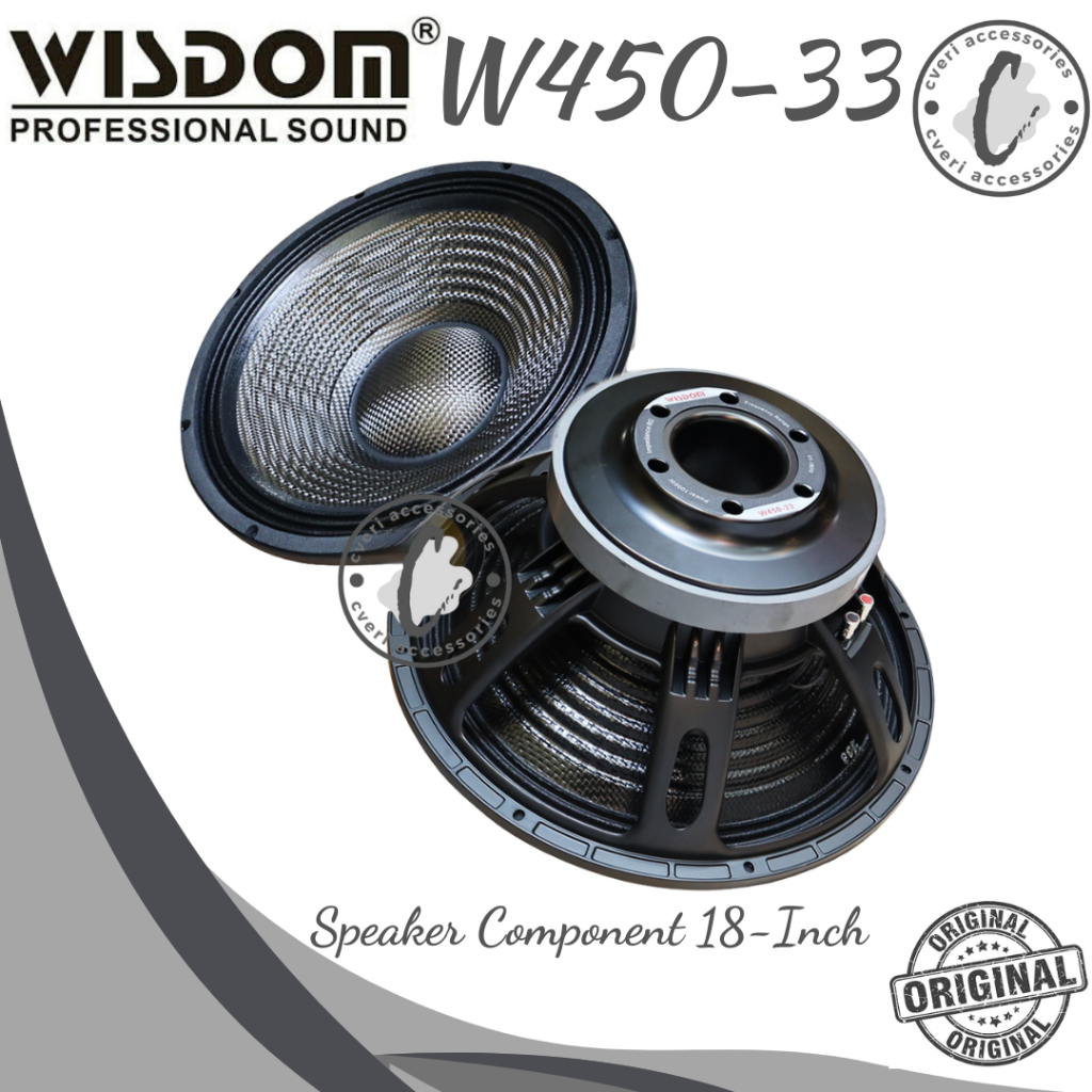 Wisdom W45033 Speaker Component 18 Inch Original Daun Carbon W450-33
