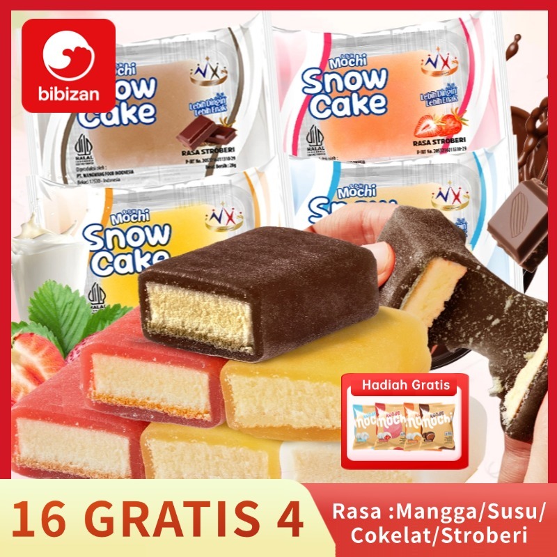 

BIBIZAN COD 16 GRATIS 3! Kue Nagasaki Lembut Manis /Ice Skin Cake Dingin Menyyegarkan/ Snow Cake mochi Halal kue bulan dimsum makanan lebaran Snack Dessert Camilan Sehat/KIRIM CEPAT 28gr/1buah