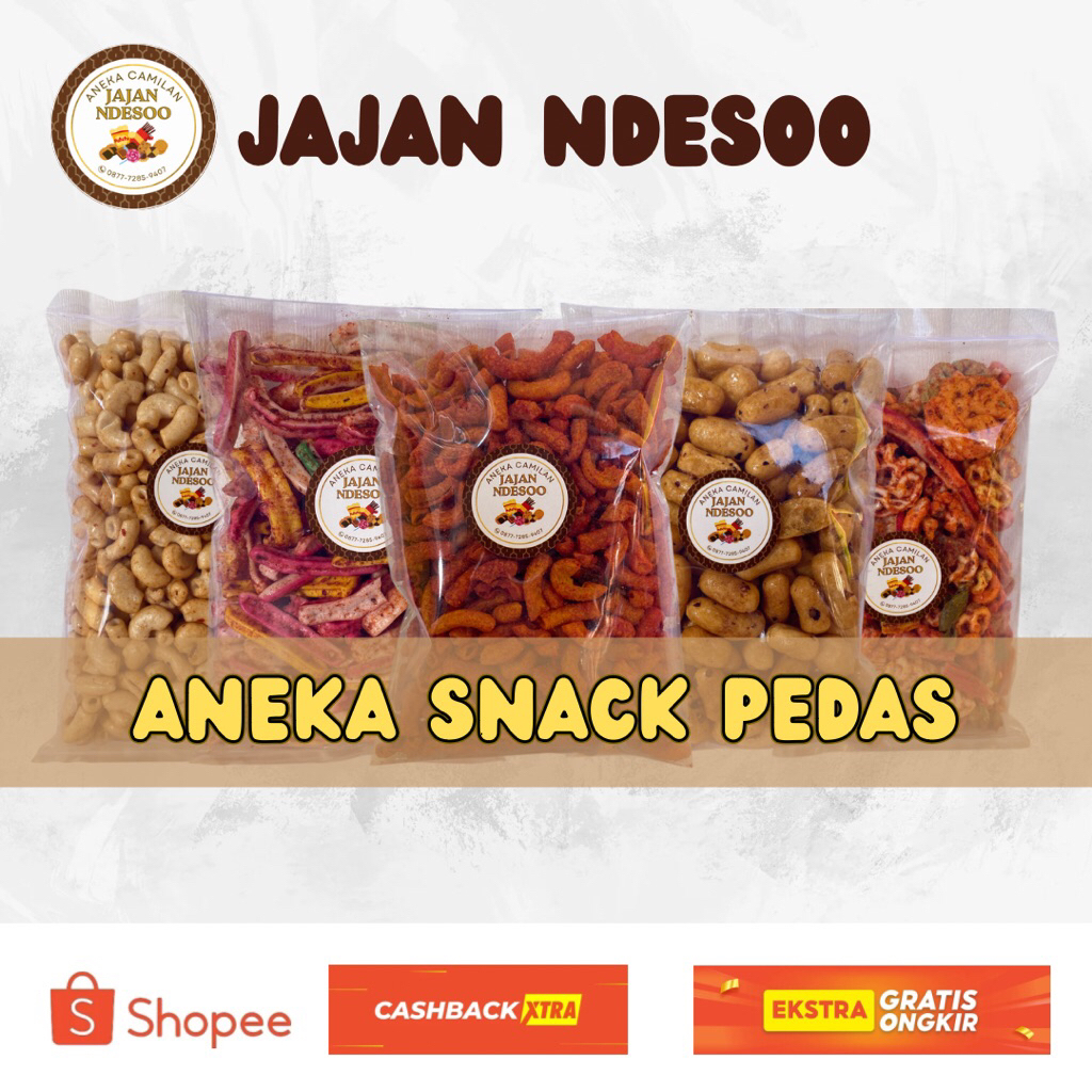 

Aneka Camilan Pedas Serba 10.000 Snack Pedas Grosir Murah Lengkap Viral