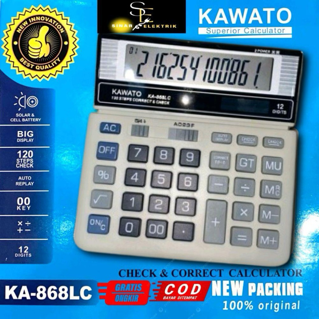 

CALCULATOR KAWATO SUPERIOR CALCULATOR 100% ORIGINAL