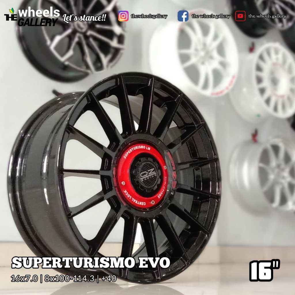 Velg Superturismo 16x7 4x100 et40 Gloss Black