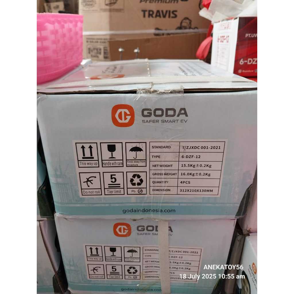 Aki Sepeda Listrik Goda 48V12Ah (1set/kardus)